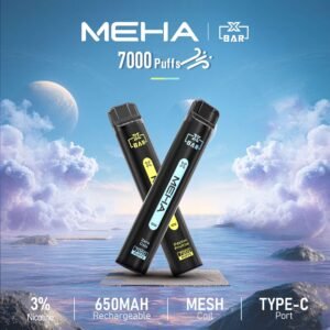 Meha Xbar 一次性電子煙7000口 | 魅嗨一次性推薦 | MEHA XBAR 魅嗨小黑條7000口拋棄式電子煙 |  續航持久-台灣現貨兩到三天送達